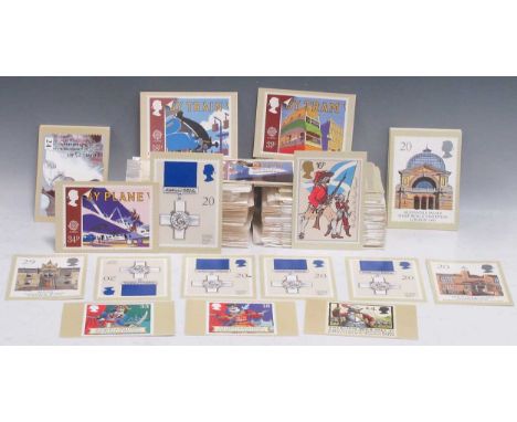 A collection of Complete sets of Postal Headquarters postcards in the picture card series 1970s-1990s, to include franked fir