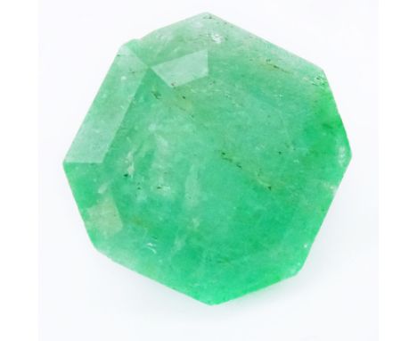 Large Approx. 13.62 Emerald Step Cut Colombian Emerald. Emerald measures 14.3mm x 14.6 x 9.90mm  Shipping $28.00 (estimate $2