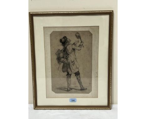 JOHN SELL COTMAN. BRITISH 1782-1842. The Travelling Tinker. Inscribed verso 'sketch made while J.S.C. was at Kings College, L