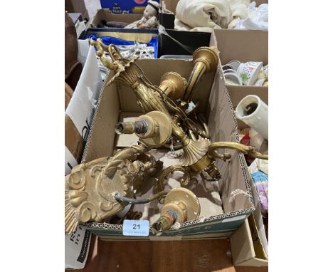 A box of light fittings.