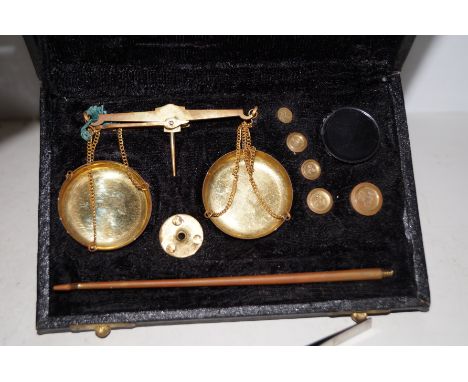 Case set of scales with weights 