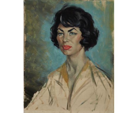 Stephen Ward,&nbsp;British 1912-1963 -&nbsp;Portrait of a woman in a blouse;&nbsp;oil on canvas, 50.8 x 40.9 cm (unframed) (A