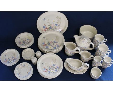 Quantity of Poole Springtime tableware - 56 pieces