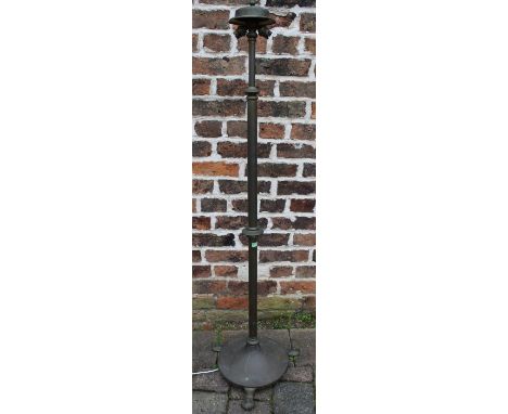 Brass Art Nouveau style standard lamp