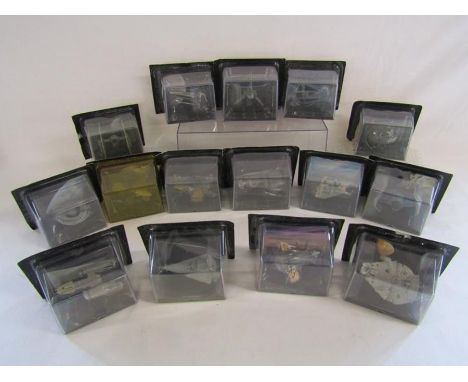 2008/9 Lucasfilm De Agostini star wars miniature collectors vehicles all still sealed - include Millenium Falcon, Slave 1, St