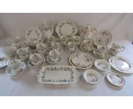 Collection of Royal Albert 'Brigadoon' includes coffee set and cake plate also Duchess 'June Bouquet' and Paragon Victoriana 