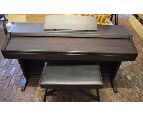 Casio Celviano electric piano model No. AP-21V with piano stool (no electrical lead)
