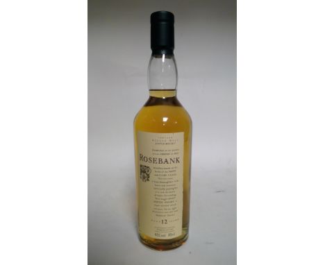 Rosebank Aged 12 Years Flora &amp; Fauna Single Malt Scotch Whisky, 70cl, 43% vol, no box.