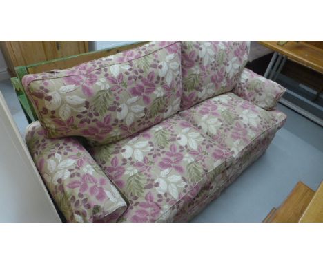 A Multiyork sofa, upholstered in a light floral pattern material
