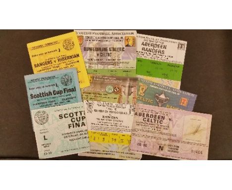 FOOTBALL, ticket stubs from Scottish Cup Finals, 1979 onwards, FR to EX, 17