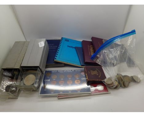 Collection of mixed UK coins Georgian and later with part sets. UK P&amp;P Group 1 (£16+VAT for the first lot and £2+VAT for 