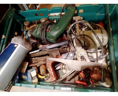 Mixed tools, planes and an electric drill. Not available for in-house P&amp;P 