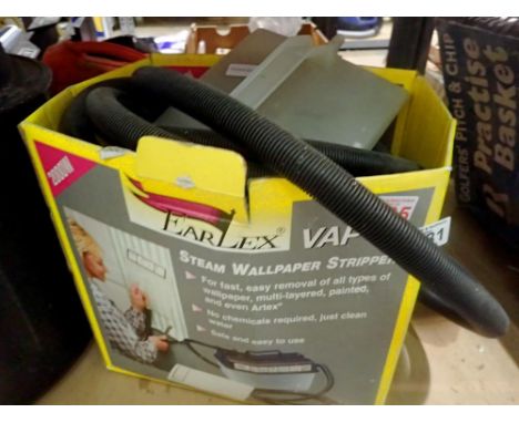 Earlex VAD 75 boxed steam wallpaper stripper. All electrical items in this lot have been PAT tested for safety and have passe
