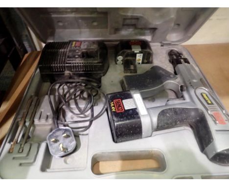 Cased Senco battery screw gun, for restoration. All electrical items in this lot have been PAT tested for safety and have pas