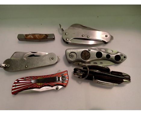 Collection of various penknives and camping utensils. UK P&amp;P Group 1 (£16+VAT for the first lot and £2+VAT for subsequent
