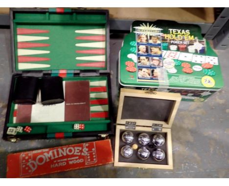 Texas Hold 'em poker set and other mixed games etc. Not available for in-house P&amp;P 