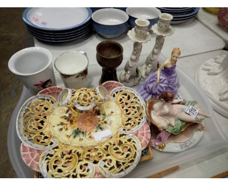 Royal Doulton figurine Opal HN5365 and other decorative ceramics. Not available for in house p+p. 