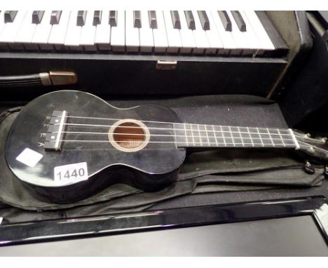 Black Mahalo ukulele in GCEA tuning. UK P&amp;P Group 2 (£20+VAT for the first lot and £4+VAT for subsequent lots) 