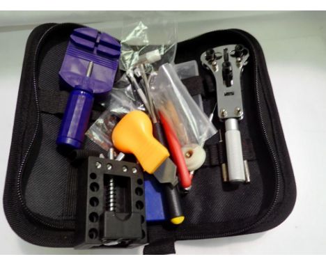 Watch makers repair kit in case. UK P&amp;P Group 1 (£16+VAT for the first lot and £2+VAT for subsequent lots) 