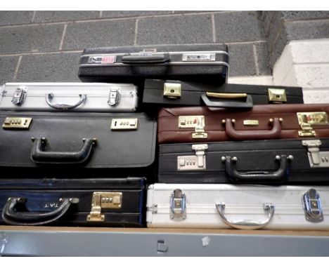 Eight mixed cases including two aluminium examples. Not available for in-house P&amp;P 