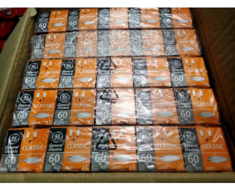 Two boxes of 40watt candle light bulbs. Not available for in-house P&amp;P 