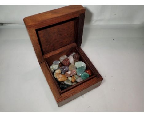 Polished gemstones and minerals - boxed. UK P&amp;P Group 1 (£16+VAT for the first lot and £2+VAT for subsequent lots) 