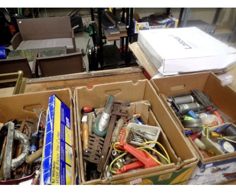 Three boxes of mixed tools. Not available for in-house P&amp;P 