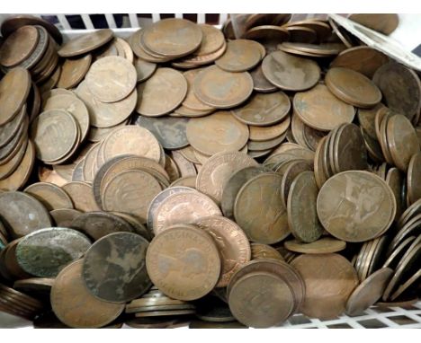 Over 5Kg of bronze pre-decimal coinage. Not available for in-house P&amp;P 