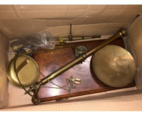 BRASS BALANCE SCALES AND WEIGHTS