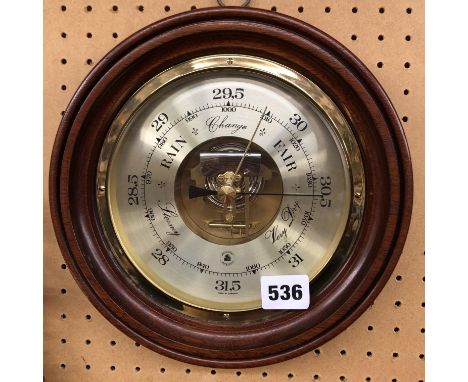BEDDGELERT ROUNDEL BAROMETER DOUBLE DIAPHRAGM MOVEMENT