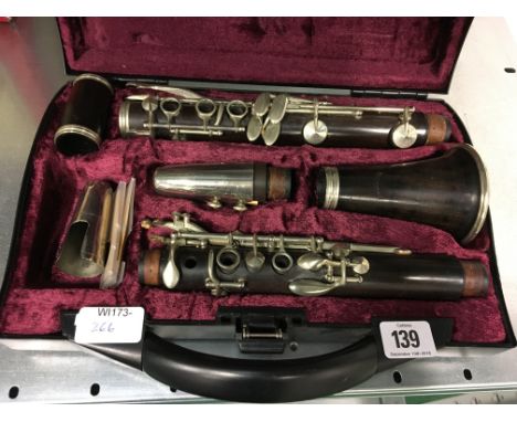 A Buisson clarinet in Buffet fitted travelling case.