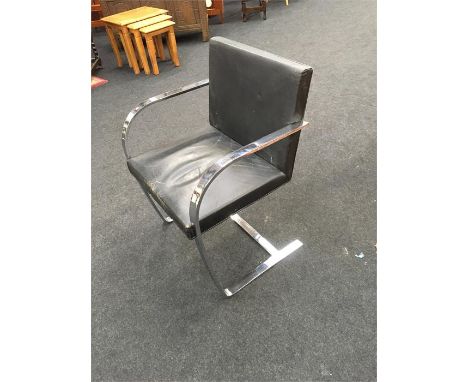 Mies van der Rohe style chrome chair