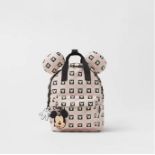 Disney Mickey Mouse Cartoon Fashion Backpack Women's Minnie Canvas School Bag Fashion