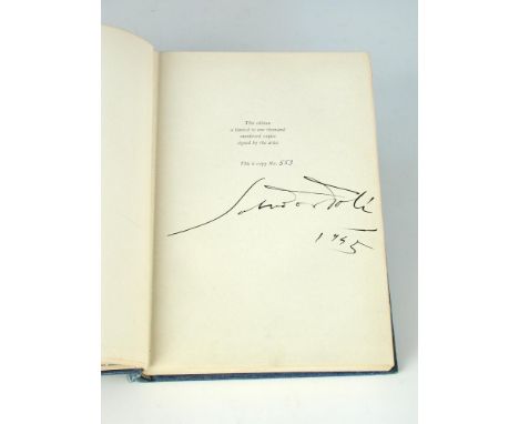 DALI (Salvador) The Autobiography of Benvenuto Cellini, translated by John Addington Symonds. Doubleday & Co 1946, first edit