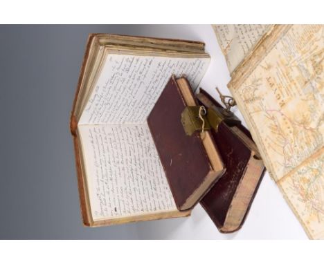 PHILLIPPS (Henry, b.1807, of Sproughton, near Ipswich, Suffolk)a four volume manuscript diary, mainly covering the period fro