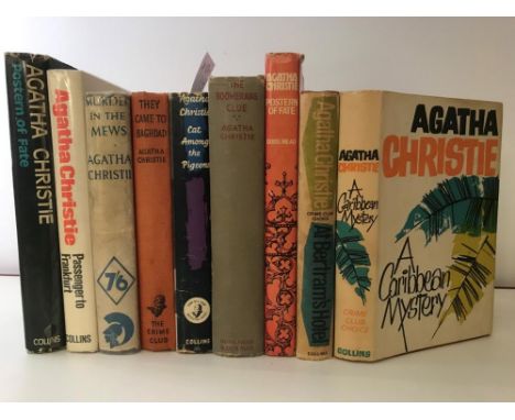 CHRISTIE (Agatha) Collection of works, including first editions in dust wrappers of: 4.50 From Paddington, (1957), A Caribbea