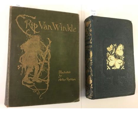 RACKHAM (A.) illustrator. Rip Van Winkle, by Washington Irving, 1905, small 4to, 2nd impression, 50 tipped in plates, lacking