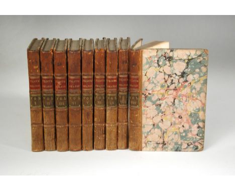 STERNE (Laurence) The Life and Opinions of Tristram Shandy. London 1761-67, small 8vo, mixed editions (vols I and II 6th edit