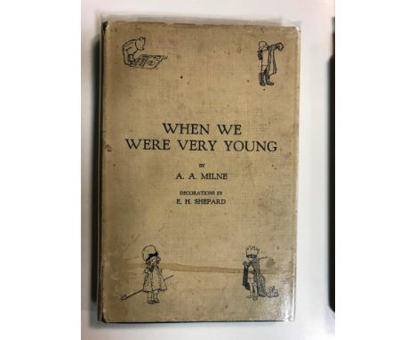 MILNE (A. A.) When We Were Very Young, first edition, London: Methuen & Co 1924, 8vo, first state without 'ix' to p.9 (conten