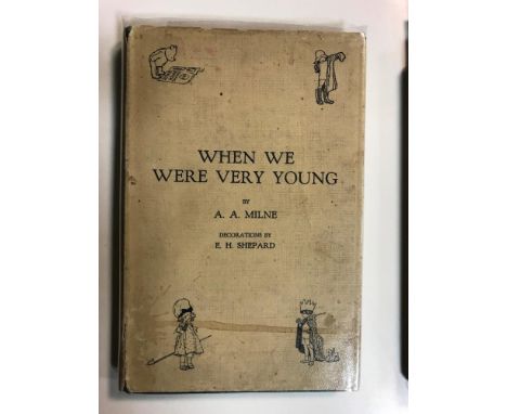 MILNE (A. A.) When We Were Very Young, first edition, London: Methuen & Co 1924, 8vo, first state without 'ix' to p.9 (conten