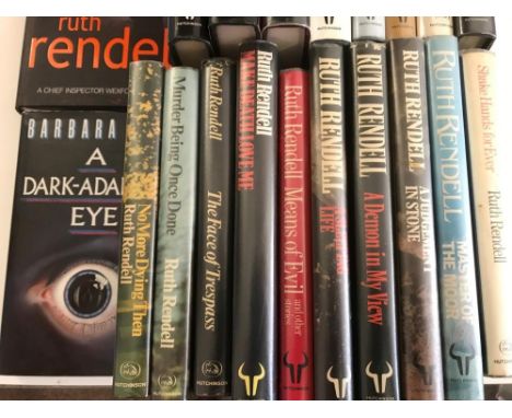 RENDELL (Ruth) Collection of 12 signed first editions, inscribed to her editor John Foster White, c.1970s and later; 6 other 