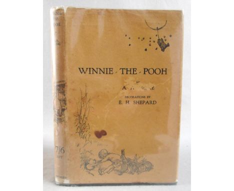 MILNE (A. A.) Winnie-The-Pooh, first edition, London: Methuen & Co 1926, 8vo, illustrated by E.H Shepard, original green clot