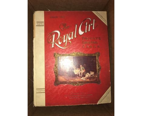 Greetings cards. A promotional album of 'Royal Art' products for 1935, each specimen mounted with information below, (lacks b