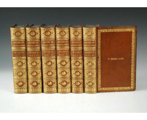 MORRIS (Rev. F.O) A History of British Birds, in 6 vols, London: Groombridge & Sons 1851-57, 8vo, coloured plates, light scat