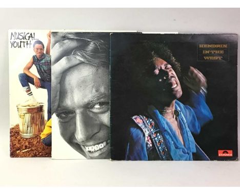 GROUP OF LP RECORDS, including Jimi Hendrix, Simple Minds and The Scremaing Blue Messiahs