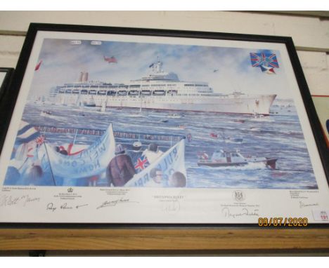 FALKLANDS WAR COMMEMORATIVE PRINT “BRITANNIA RULES”