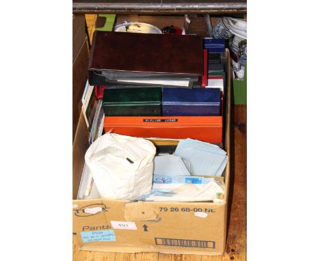 Collection of stamps, first day covers, albums, etc