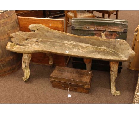 Naturalistic arboreal garden bench