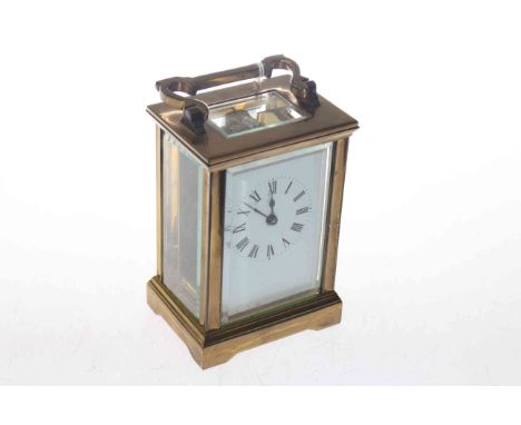 Gilt brass carriage clock