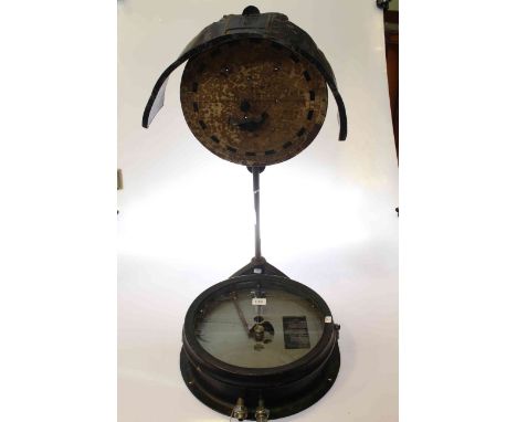 French sundial and Foxboro temperature gauge